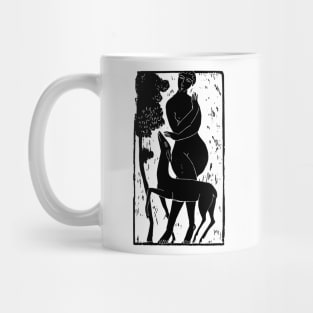 Lady with Deer Mug